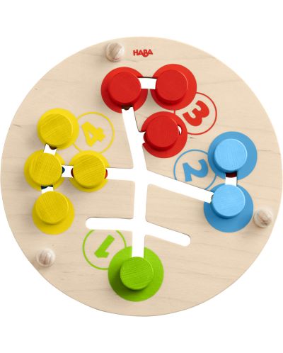Εκπαιδευτικό παιχνίδι Haba - Ξύλινος λαβύρινθος για κινητικές δεξιότητες, χρώματα και αριθμούς - 2