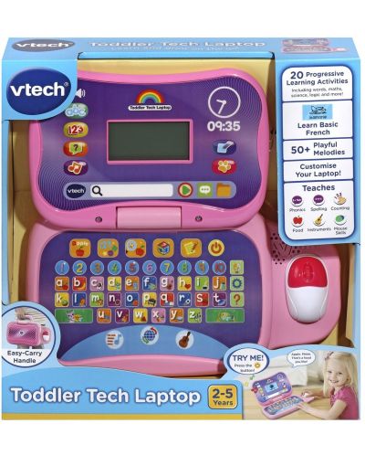 Εκπαιδευτικό παιχνίδι Vtech - Φορητός υπολογιστής, ροζ (αγγλική γλώσσα) - 1