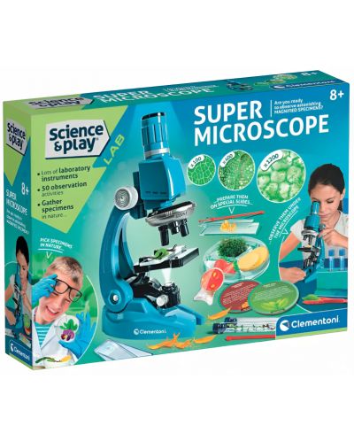 Εκπαιδευτικό σετ Clementoni Science & Play - Υπερμικροσκόπιο - 1