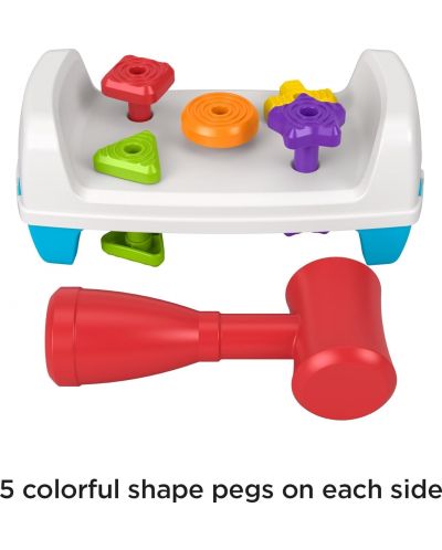 Εκπαιδευτικό παιχνίδι Fisher Price - παιχνίδι με σφυρί - 3