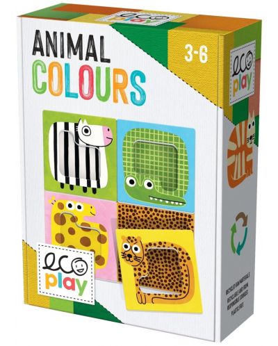 Εκπαιδευτικό παιχνίδι Headu Ecoplay - Τα χρώματα των ζώων - 1