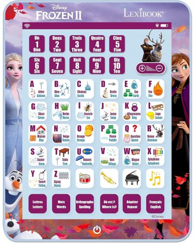 Εκπαιδευτικό tablet Lexibook - Frozen II, στα γαλλικά και στα αγγλικά - 1