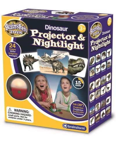 Εκπαιδευτικό παιχνίδι Brainstorm - Προβολέας και νυχτερινή λάμπα, δεινόσαυρος - 1