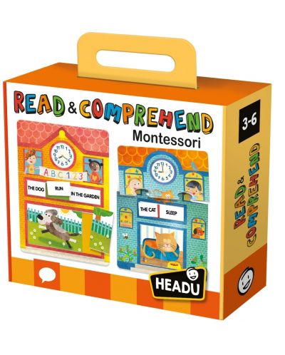 Εκπαιδευτικό παιχνίδι Montessori Headu - Διαβάστε και μάθετε - 1