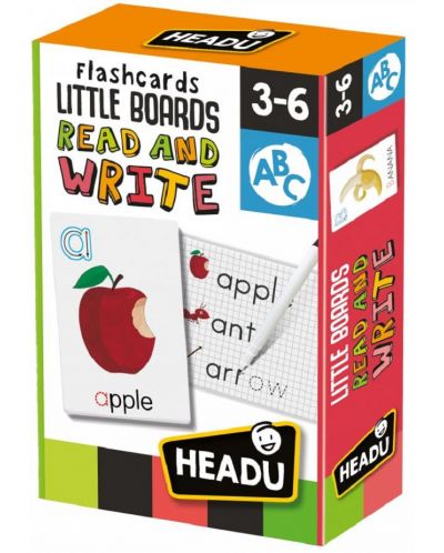 Εκπαιδευτικές κάρτες flash Headu Montessori - Διάβασμα και γράψιμο - 1