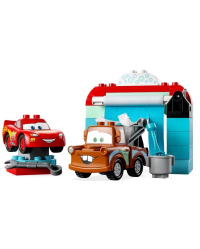 Κατασκευαστής LEGO Duplo - Διασκέδαση στο πλυντήριο αυτοκινήτων με τους McQueen and Matthew (10996) - 2
