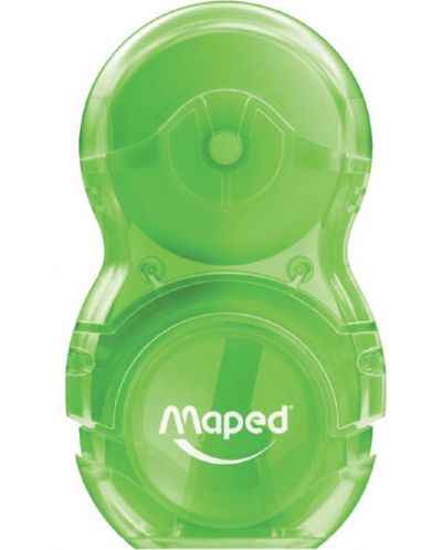 Ξύστρα με γόμα Maped  Loopy - Translucent, πράσινο - 1