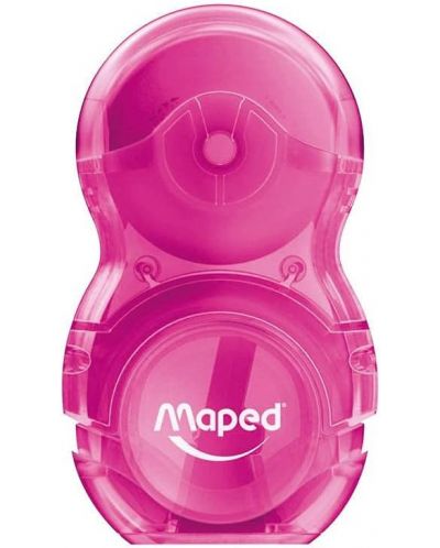 Ξύστρα με γόμα Maped Loopy - Translucent, ροζ - 1