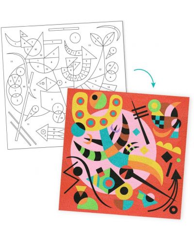 Εικονογραφήσεις χρωματισμού άμμου εμπνευσμένες από το στυλ του VASSILY KANDINSKY -αφηρημένη τέχνη - 3