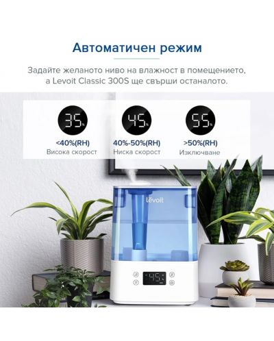 Καθαριστής αέρα Levoit - Classic 300S, 6 l, 26W, λευκό/μπλε - 3