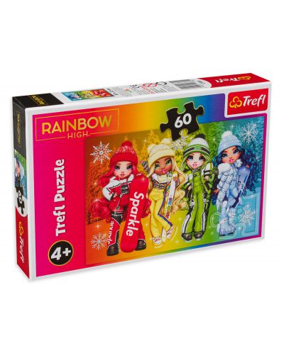 Παζλ Trefl 60 τεμάχια- Οι κούκλες Rainbow High - 1