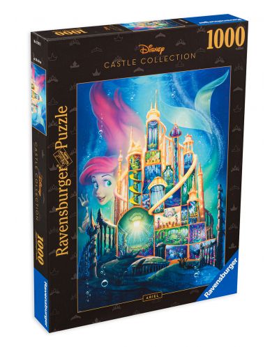 Παζλ Ravensburger 1000 τεμαχίων- Πριγκίπισσα της Disney: Ariel - 1