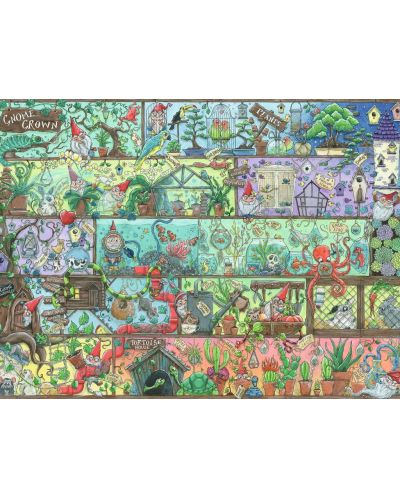 Παζλ Ravensburger από 1500 κομμάτια - Πολύχρωμος κήπος - 2