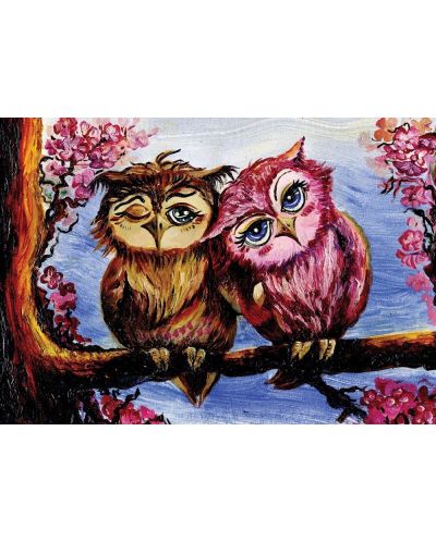 Παζλ Art Puzzle από 1000 κομμάτια - The Owls in Love - 2