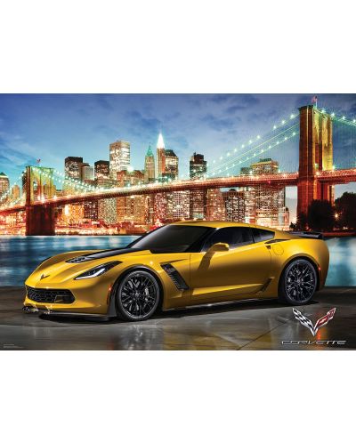 Παζλ Eurographics 1000 κομμάτια - Αυτοκίνητο Corvette Z06 στη Νέα Υόρκη  - 2