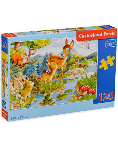 Παζλ Castorland 120 κομμάτια - Παιχνίδια στο δάσος - 1