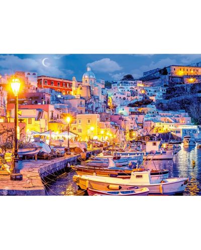 Παζλ Trefl 1000 κομμάτια - Νησί Procida τη νύχτα, Ιταλία - 2