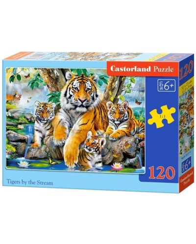 Παζλ Castorland από 120 κομμάτια - Τίγρης - 1