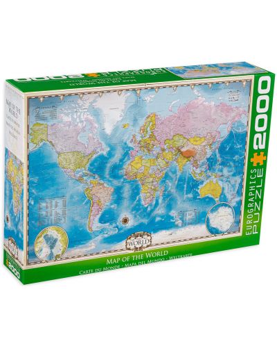 Παζλ Eurographics 2000 κομμάτια - Ο χάρτης του κόσμου - 1