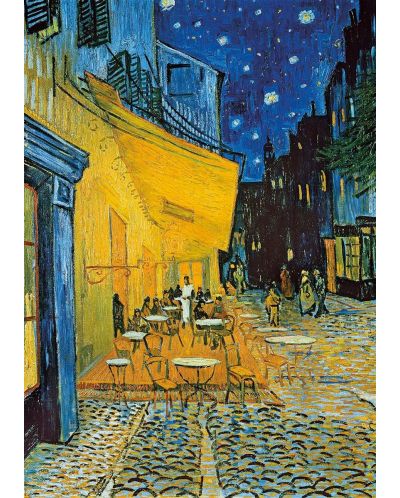 Παζλ Educa 2 x 1000 κομμάτια - Τα Ηλιοτρόπια και Βεράντα καφενείου τη νύχτα, Vincent van Gogh - 2