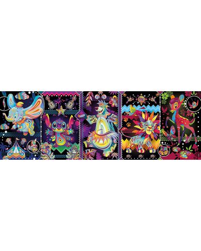 Πανοραμικό παζλ Clementoni από 1000 κομμάτια - Χρώματα Disney - 2
