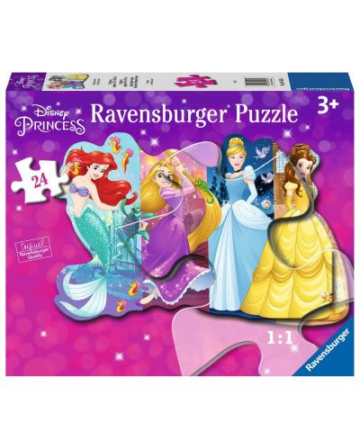 Παζλ δαπέδου Ravensburger  24 κομμάτια - Πανέμορφες πριγκίπισσες - 1