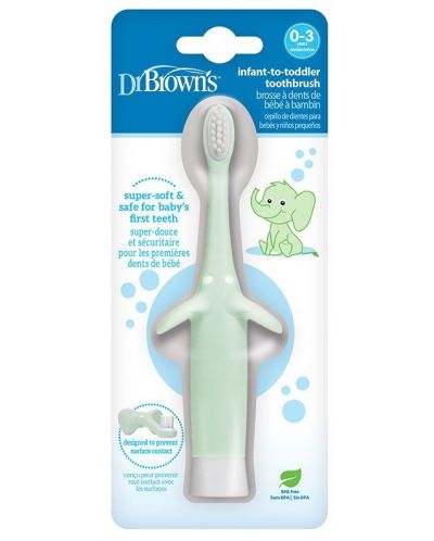 Πρώτη οδοντόβουρτσα  Dr. Brown's - Infant-to-Toddler, Mint   - 4