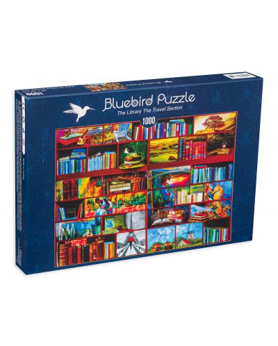 Παζλ Bluebird 1000 κομμάτια - Τμήμα Ταξιδιών στη βιβλιοθήκη  - 1