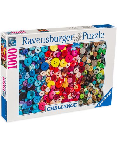 Παζλ Ravensburger από 1000 κομμάτια - Χρωματιστά κουμπιά - 1