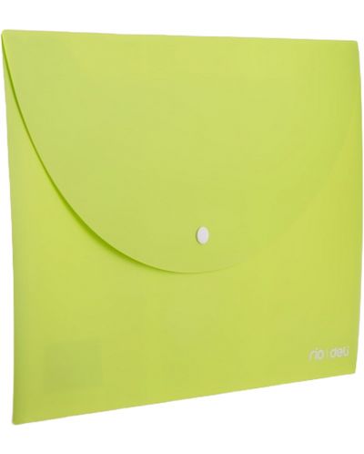 Φάκελος με κουμπί Deli Rio - E38131, А4, πράσινος - 1