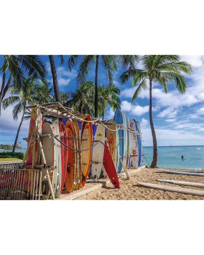 Παζλ  Trefl 1000 κομμάτια- Παραλία Waikiki, Χαβάη - 2