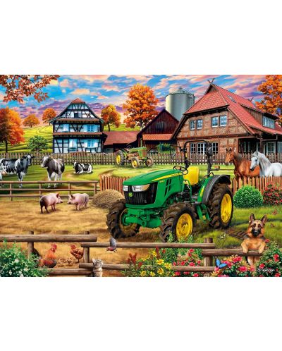 Παζλ Schmidt 1000 κομμάτια - J.Deere-Farm w.tractor - 2
