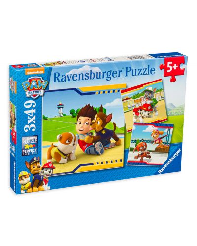 Παζλ Ravensburger από 3 x 49 μέρη - Ήρωες με στολές, Paw Patrol - 1