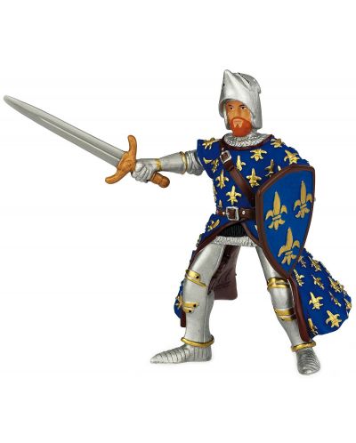 Φιγούρα Papo The Medieval Era – Ο πρίγκιπας Φίλιππος, με μπλε πανοπλία - 1