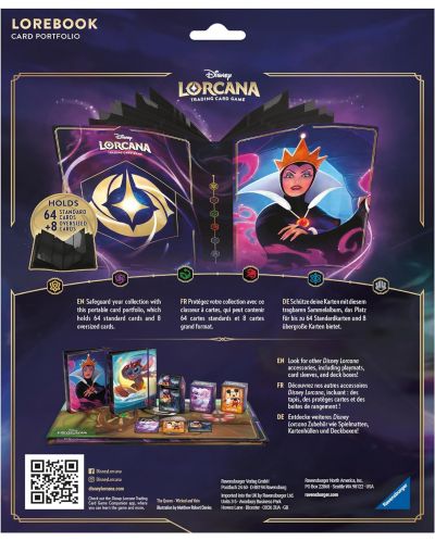 Φάκελος αποθήκευσης κάρτας Disney Lorcana The First Chapter: 10 Page Portfolio - The Evil Queen - 2