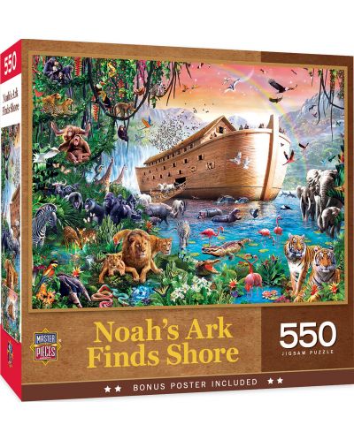 Παζλ Master Pieces 550 κομμάτια - Η κιβωτός του Νώε φτάνει στην ακτή - 1