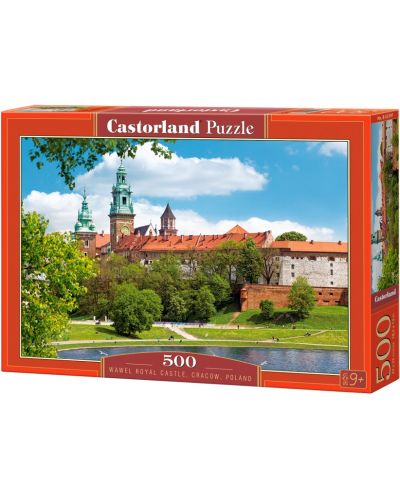Παζλ Castorland 500 τεμαχίων -Βασιλικό Κάστρο Wawel, Κρακοβία, Πολωνία - 1