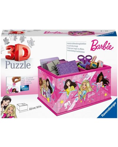 Παζλ  Ravensburger 216 κομμάτια   - Κουτί διοργανωτή - Barbie - 1