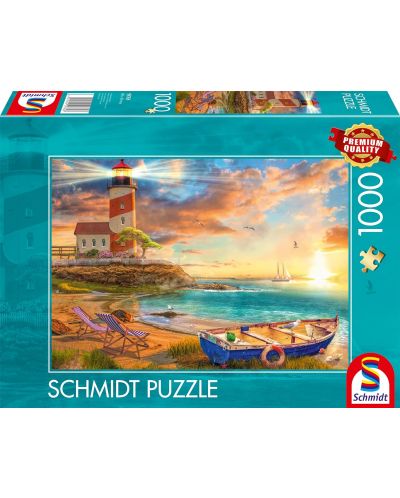 Παζλ Schmidt 1000 κομμάτια - Sunset o.lighthouse bay - 1