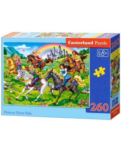 Παζλ Castorland από 260 κομμάτια - Πριγκίπισσες στα άλογα - 1