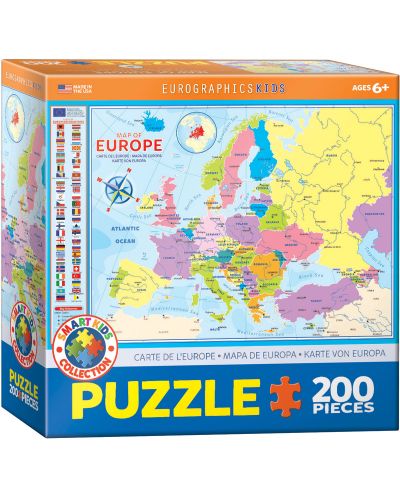 Παζλ Eurographics 200 κομμάτια - Ο χάρτης της Ευρώπης - 1