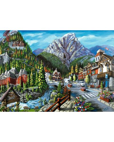 Παζλ Ravensburger 1000 κομμάτια - Καλώς ήρθατε στο Banff - 2