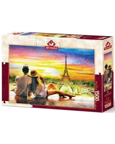 Παζλ Art Puzzle από 1500 κομμάτια - Ρομαντικό ηλιοβασίλεμα - 1