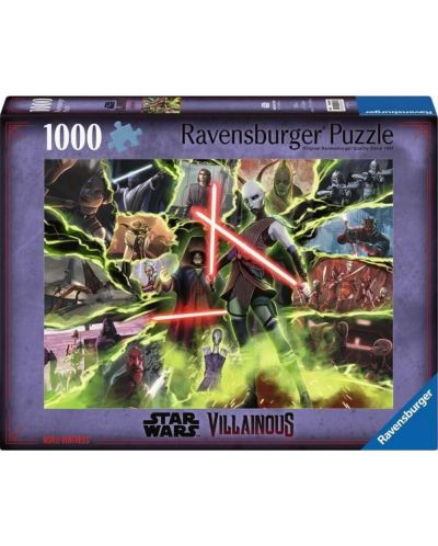 Παζλ Ravensburger 1000 κομμάτια - Star Wars Villains: Asajj Ventress - 1