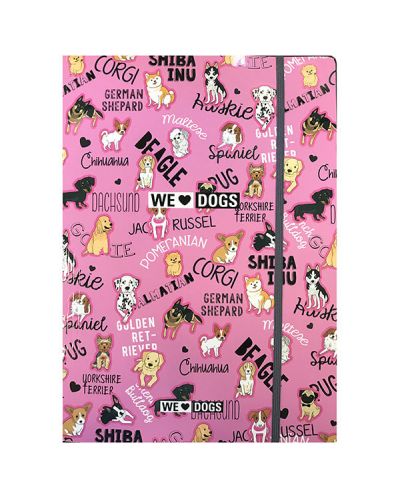 Φάκελος με λάστιχο А4 Lizzy Card - We love dogs - 1