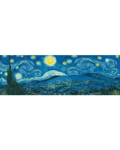 Πανοραμικό  Παζλ Eurographics 1000 κομμάτια - Η  Έναστρη Νύχτα, Vincent van Gogh - 2