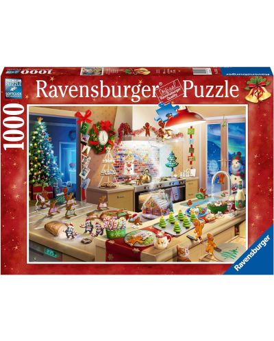 Παζλ Ravensburger 1000 κομμάτια - Καλά Χριστούγεννα - 1