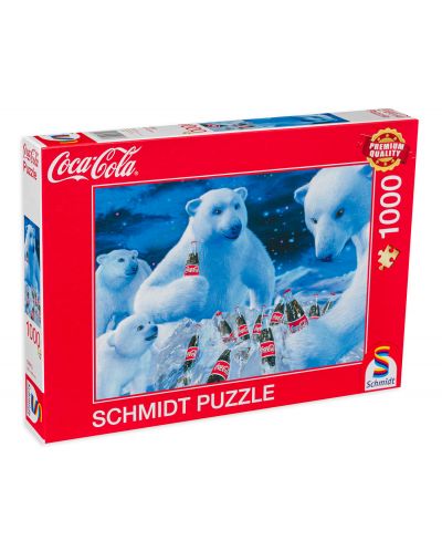 Παζλ Schmidt 1000 τεμαχίων- Coca Cola, Polar Bears - 1