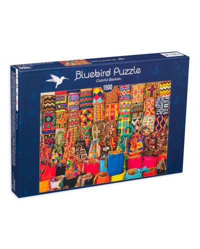 Παζλ Bluebird από 1500 κομμάτια - Χρωματιστή αγορά - 1