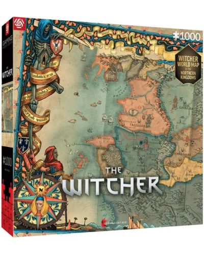 Παζλ   Good Loot 1000 τεμαχίων - The Witcher 3: The Northern Kingdoms - 1